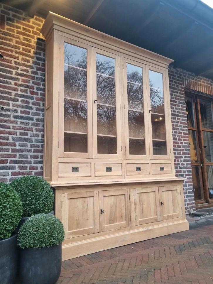 Eiken buffetkast/vitrinekast GRATIS LEVERING, Huis en Inrichting, Kasten | Buffetkasten, Zo goed als nieuw, Ophalen of Verzenden