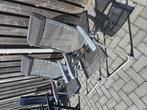 2x aluminium grijs campingstoel € 20 euro, Ophalen, Gebruikt, Aluminium