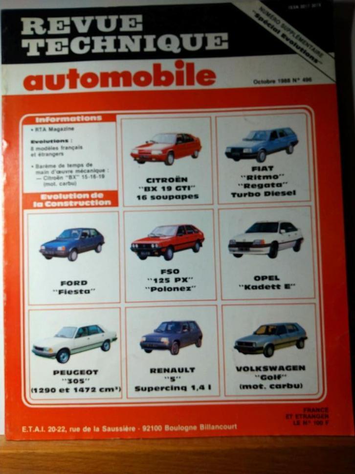 RTA - Spécial Evolutions - n 496, Auto diversen, Handleidingen en Instructieboekjes, Verzenden
