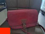 Tas Dames Leer kleur Cerise z.g.a.n. (NL+31), Handtassen en Accessoires, Tassen | Damestassen, Ophalen, Zo goed als nieuw, Overige kleuren