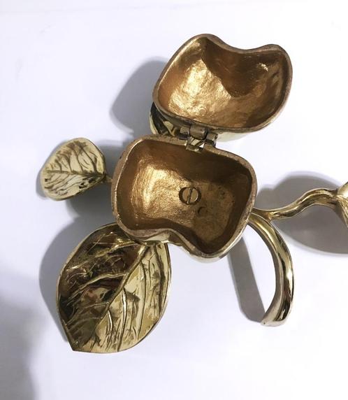 Juwelen Kistje Brons Art Nouveau Appel Snuisterij✨😍💑🎁👌, Antiek en Kunst, Antiek | Brons en Koper, Brons, Ophalen of Verzenden
