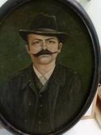 antiek portret Biedermeier Heer rond 1880 H.Spitz, Antiek en Kunst, Ophalen