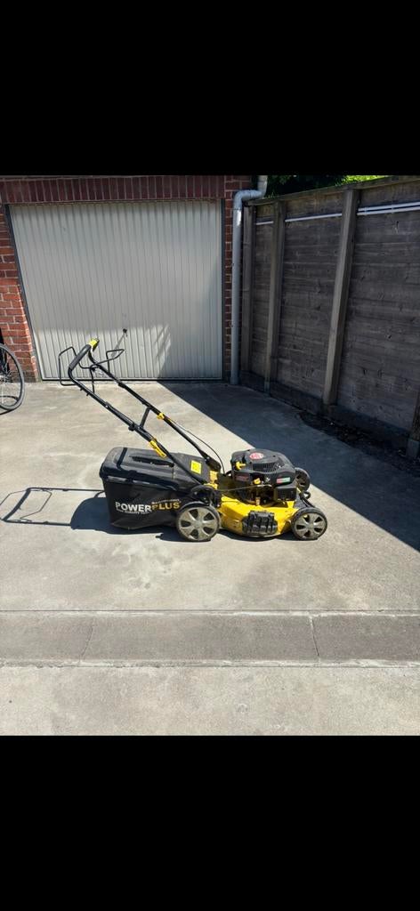 Powerplus zelfrijdende grasmaaier 173cc 510mm, Tuin en Terras, Grasmaaiers, Benzine-grasmaaier, 50 cm of meer, Opvangzak, Ophalen