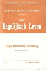 BELGISCH LEGER-BOOKLETS DEEL 1, Hobby en Vrije tijd, Ophalen of Verzenden, Gebruikt