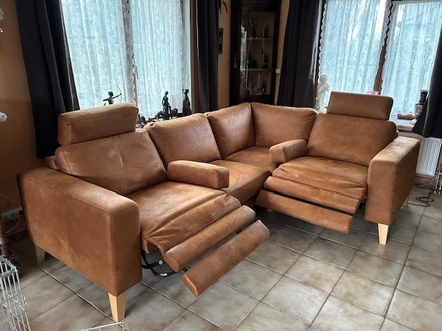 Hoeksalonzetel, Huis en Inrichting, Zetels | Zetels, Zo goed als nieuw, Hoekbank, Driepersoons, 250 tot 300 cm, 150 cm of meer