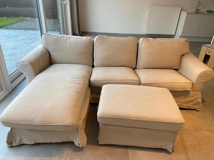 Zetel te koop, Huis en Inrichting, Zetels | Zetels, Zo goed als nieuw, Hoekbank, Tweepersoons, 250 tot 300 cm, 125 tot 150 cm