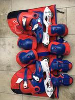 Skeelers met bescherming en zak maat 32/34, Gebruikt, Kinderen, Inline skates 4 wielen, Ophalen