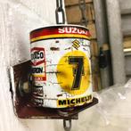Barry Sheene Suzuki mok Vintage olie Moto GP Michelin, Verzamelen, Nieuw, Motoren, Ophalen of Verzenden