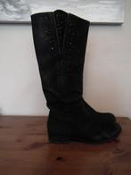 Zwarte nubucklaarzen, voor dames. 40,5 (Gabor), Kleding | Dames, Schoenen, Hoge laarzen, Verzenden, Zwart, Gabor