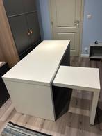 Bureau design blanc avec module coulissant - Très bon état, Enlèvement, Comme neuf, Bureau