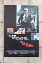 filmaffiche In The line Of Fire Clint Eastwood filmposter, Ophalen of Verzenden, A1 t/m A3, Zo goed als nieuw, Rechthoekig Staand