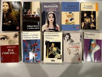 Franstalige boeken: Stendhal, Moliėre, Besson, Levy,  Claude