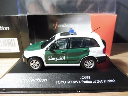 1:43 J-Collection JC058 Toyota RAV4 Politie Dubai 2003, Hobby en Vrije tijd, Modelauto's | 1:43, Zo goed als nieuw, Auto, Ophalen of Verzenden