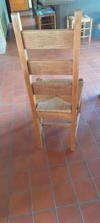 6 massief eiken houten stoelen, Ophalen, Zo goed als nieuw