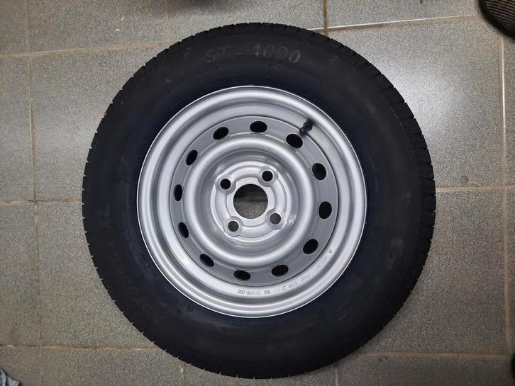 155/80/13 aanhangwagenwiel actieprijs!!, Autos : Divers, Remorques Pièces, Neuf, Enlèvement ou Envoi