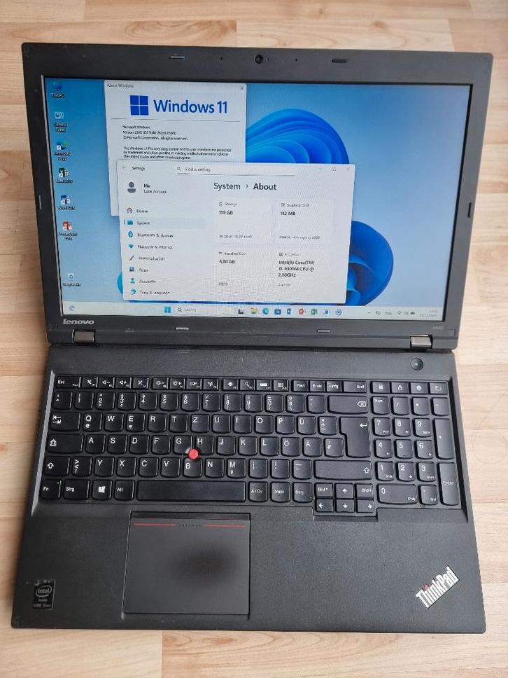 Lenovo ThinkPad L540  15.6” qwertzu, Informatique & Logiciels, Ordinateurs portables Windows, SSD, 4 GB, Enlèvement