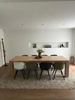 Mooie strakke eiken eettafel, Huis en Inrichting, Ophalen, Gebruikt, 100 tot 150 cm, Eikenhout