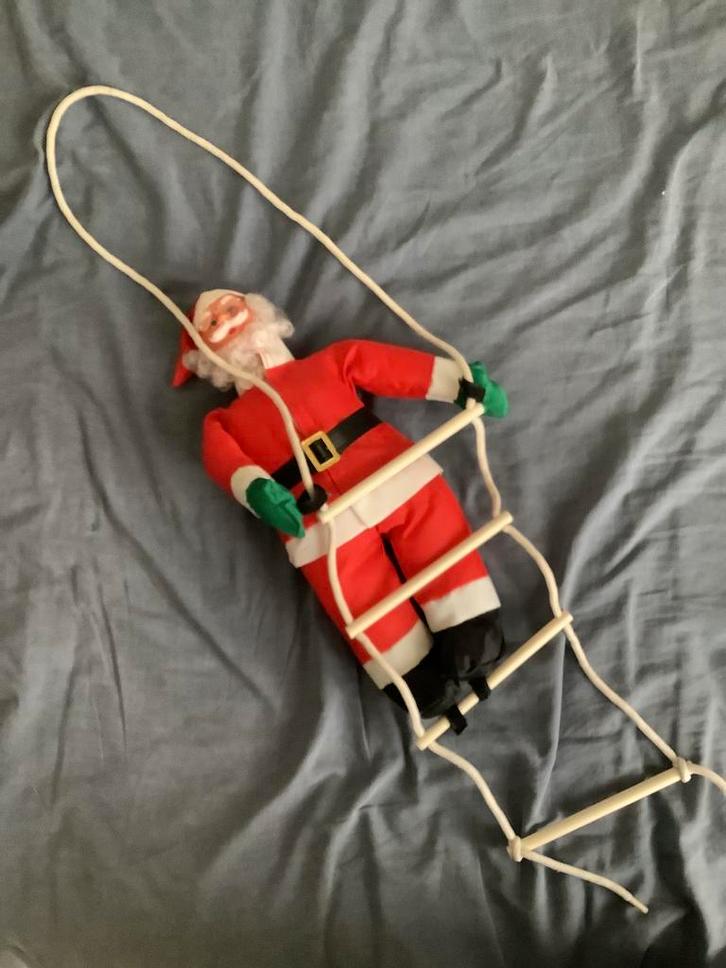 Kerstman op ladder., Diversen, Kerst, Zo goed als nieuw, Ophalen of Verzenden