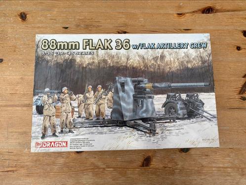 88mm FLAK 36 w/6 crew - Dragon 6260 - 1/35, Hobby en Vrije tijd, Modelbouw | Auto's en Voertuigen, 1:32 tot 1:50, Ophalen of Verzenden