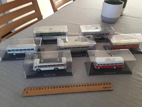 Atlas : lot van 7 autobussen (schaal 1:72), Hobby en Vrije tijd, Modelauto's | Overige schalen, Ophalen of Verzenden