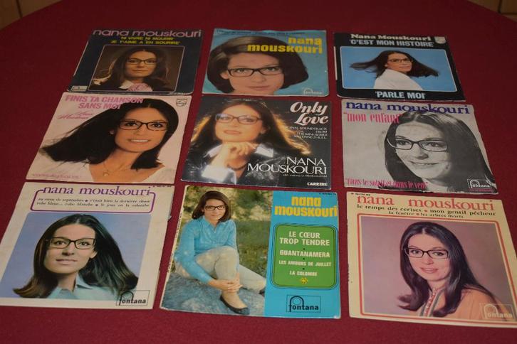 45t's & EP's  van Nanna Mouskouri, 2 kopen 3de gratis, CD & DVD, Vinyles Singles, Comme neuf, Single, Pop, 7 pouces, Enlèvement ou Envoi