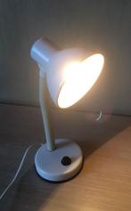 Witte "zwanehals" bureaulamp ('90s vintage), Gebruikt, Verzenden, 90s gooseneck poppy, Minder dan 50 cm