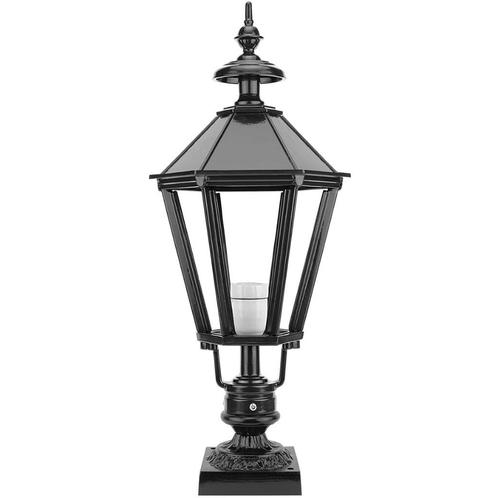 Vloerlamp buiten op sokkel Kropswolde - 73 cm, Tuin en Terras, Buitenverlichting, Vloerlamp, Aluminium, Led, Ophalen of Verzenden