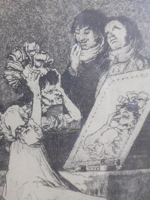 Francisco de Goya   (ets van originele plaat), Antiek en Kunst, Kunst | Etsen en Gravures, Ophalen of Verzenden
