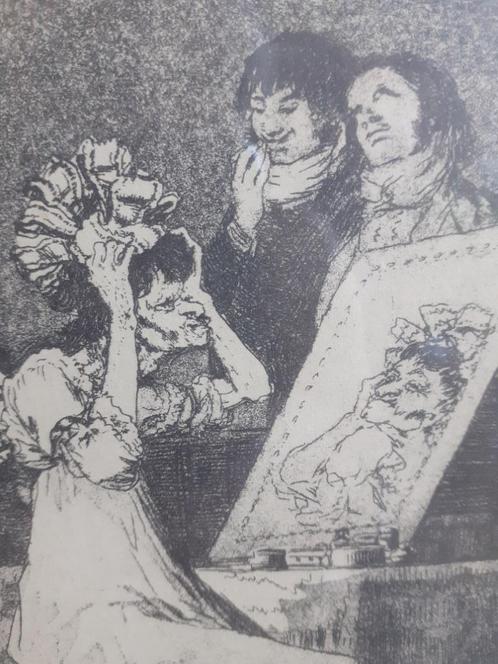 Francisco de Goya (gravure de la planche originale), Antiquités & Art, Art | Eaux-fortes & Gravures, Enlèvement ou Envoi