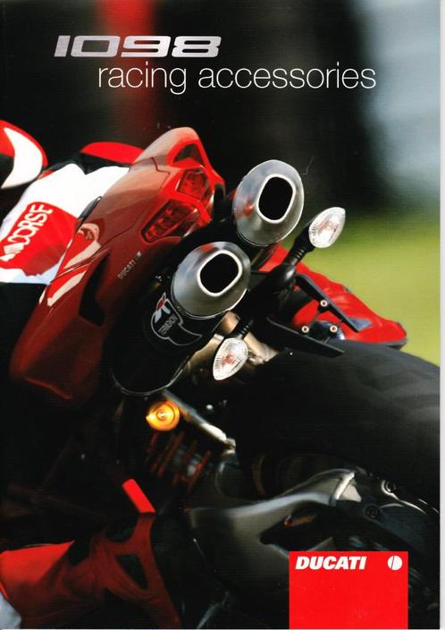 Ducati 1098 Racing Accessories cataloog, Livres, Motos, Neuf, Enlèvement ou Envoi