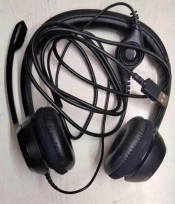 Casque Logitech H390 Stéréo USB-A - Très bon état, Microphone repliable, Logitech, Enlèvement, Utilisé