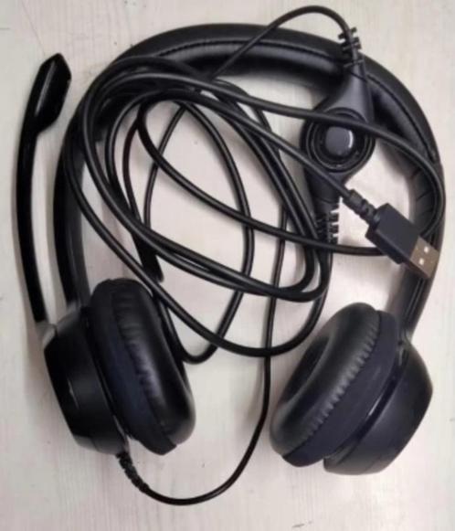 Casque Logitech H390 Stéréo USB-A - Très bon état, Computers en Software, Headsets, Gebruikt, Bedraad, Inklapbare microfoon, Mute-functie