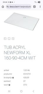 NIEUW! Acryl douche tub 160x90cm, Enlèvement