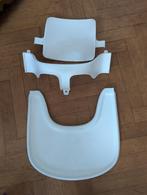 Set bébé Stokke Tripp Trapp blanc + plateau de table, Enlèvement, Utilisé, Chaise évolutive