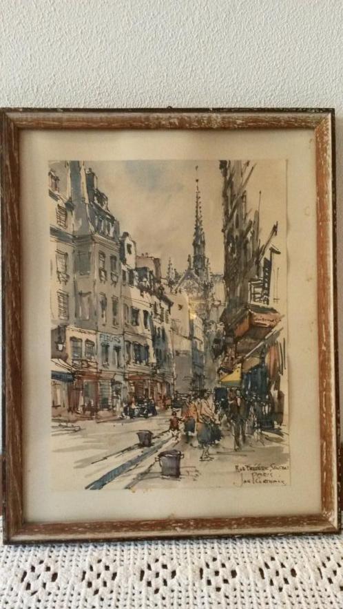 5 x schilderijen ( olieverf + glas ), Antiek en Kunst, Kunst | Schilderijen | Klassiek, Ophalen of Verzenden
