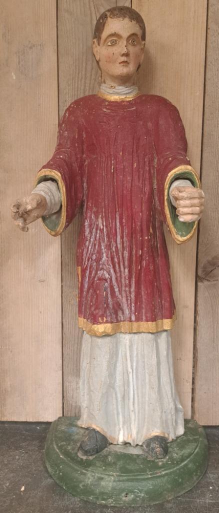 Kerkbeeld, houten misdienaar? 1864, Antiek en Kunst, Antiek | Religieuze voorwerpen, Ophalen