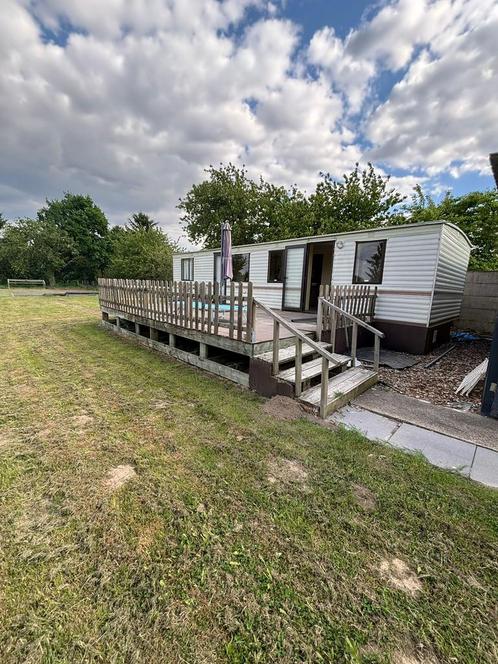 Stacaravan met pelletkachel, Caravans en Kamperen, Stacaravans, tot en met 2, Ophalen
