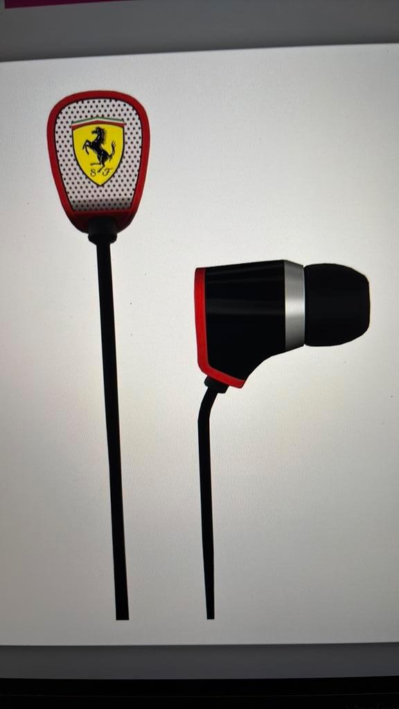 Earphones Ferrari by Logic3 Scuderia R100i, TV, Hi-fi & Vidéo, Casques audio, Neuf, Enlèvement ou Envoi