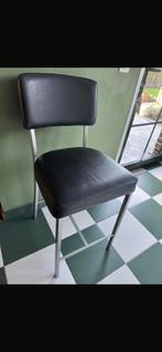 4 lederen hoge barkrukken, Huis en Inrichting, Barkrukken, Ophalen, Zo goed als nieuw