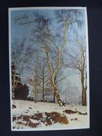 oude prentkaart Gelukkig Nieuwjaar sixties beschreven, Ophalen of Verzenden, 1960 tot 1980, Gelopen, Feest(dag)