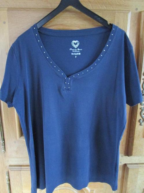 T-shirt ou blouse paprika T2, Vêtements | Femmes, Blouses & Tuniques, Comme neuf, Taille 46/48 (XL) ou plus grande, Bleu, Enlèvement ou Envoi