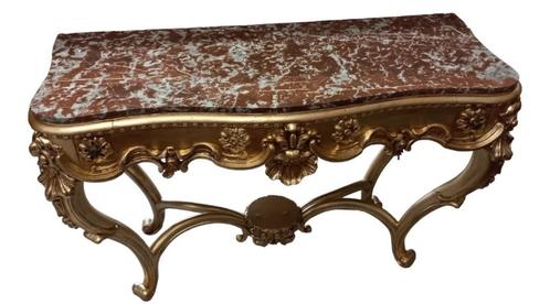 grote Franse vergulde muurconsole., Antiek en Kunst, Antiek | Woonaccessoires, Ophalen