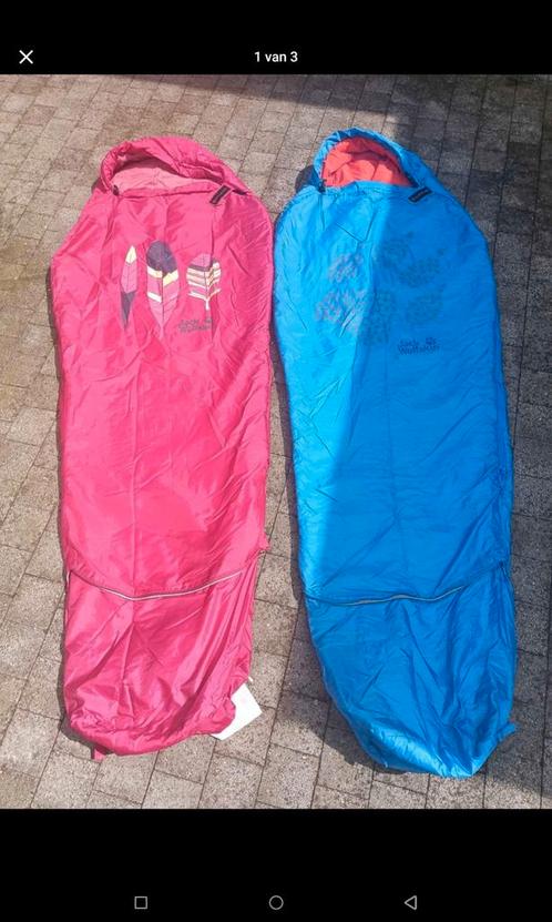 Slaapzak kinderen Jack wolfskin grow up, Sport en Fitness, Bergsport en Wandelen, Ophalen