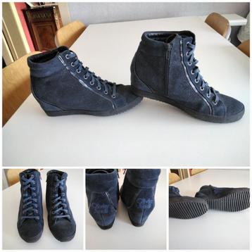 Olivier Strelli leren damesschoenen/Sneakers/PT. 39., Olivier Strelli, Blauw, Ophalen of Verzenden, Zo goed als nieuw