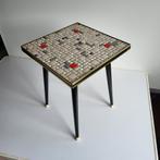 Vintage mid-century bijzettafeltje met mozaïek blad, Ophalen