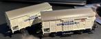 3280. 2 overdekte auto's met H0 Märklin-box., Ophalen of Verzenden, Zo goed als nieuw, Wagon, Märklin