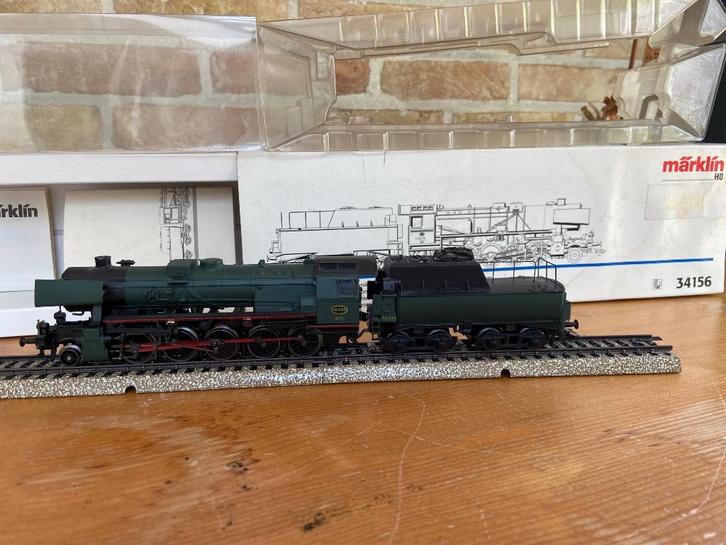 Mârklin 34156 : Belgische DIGITALE stomer in okt, Hobby en Vrije tijd, Modeltreinen | H0, Zo goed als nieuw, Locomotief, Wisselstroom