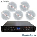 Muziek systeem met 5 x 30 Watt Plafondspeakers, Audio, Tv en Foto, Stereoketens, Ophalen of Verzenden, Nieuw, Speakers, Overige merken