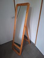 Staande spiegel. houten kader, Ophalen, Gebruikt