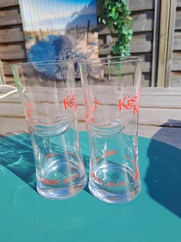 2 verres à gin sec Kiss Kiss Gordon, Enlèvement, Utilisé